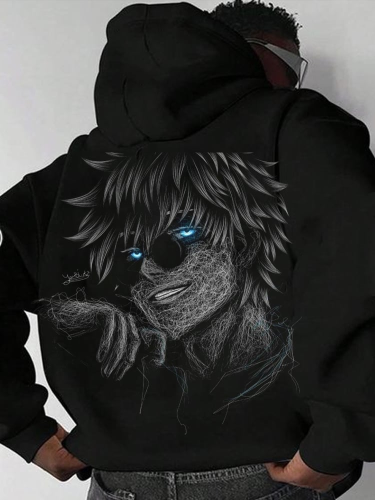 Men's Fashion Printed Casual Hoodie