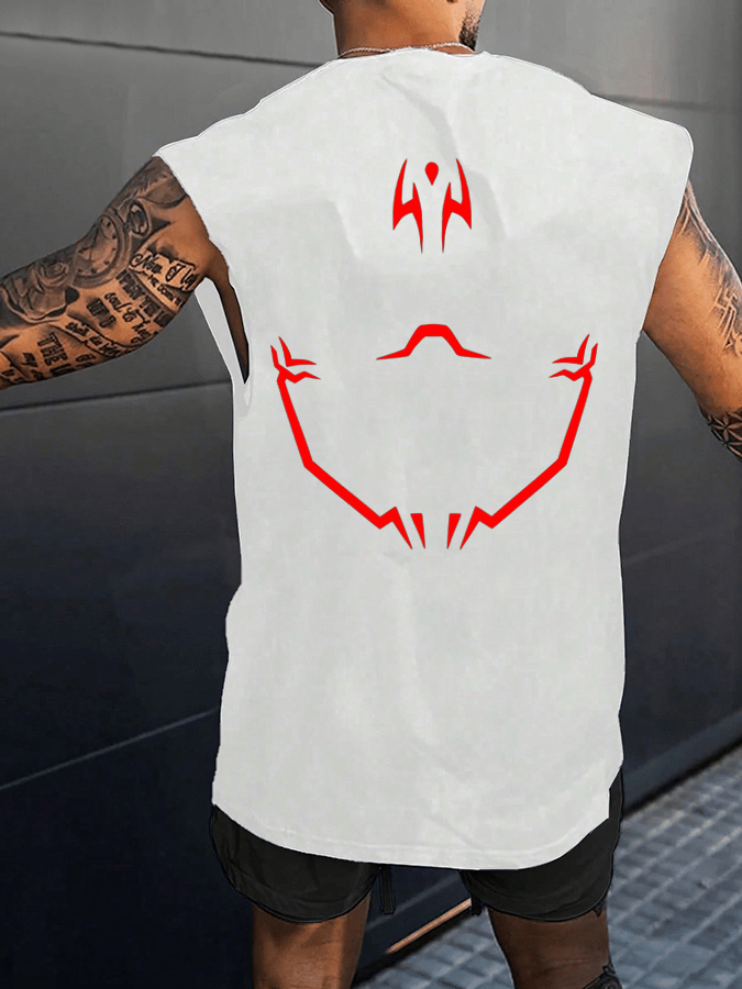 Men's Fashion Anime Printed Vest