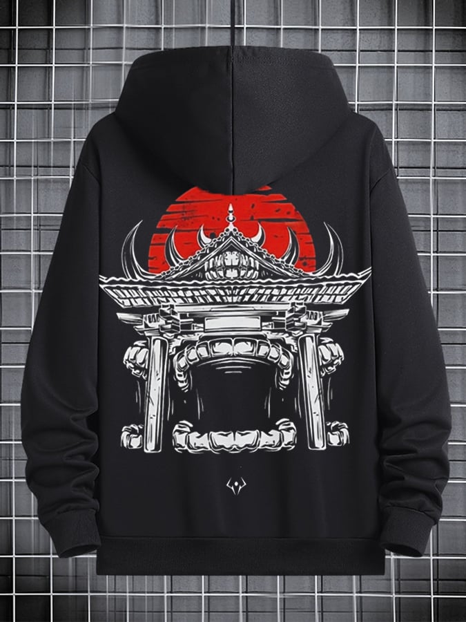 Men's Stylish Comic Print Hoodie