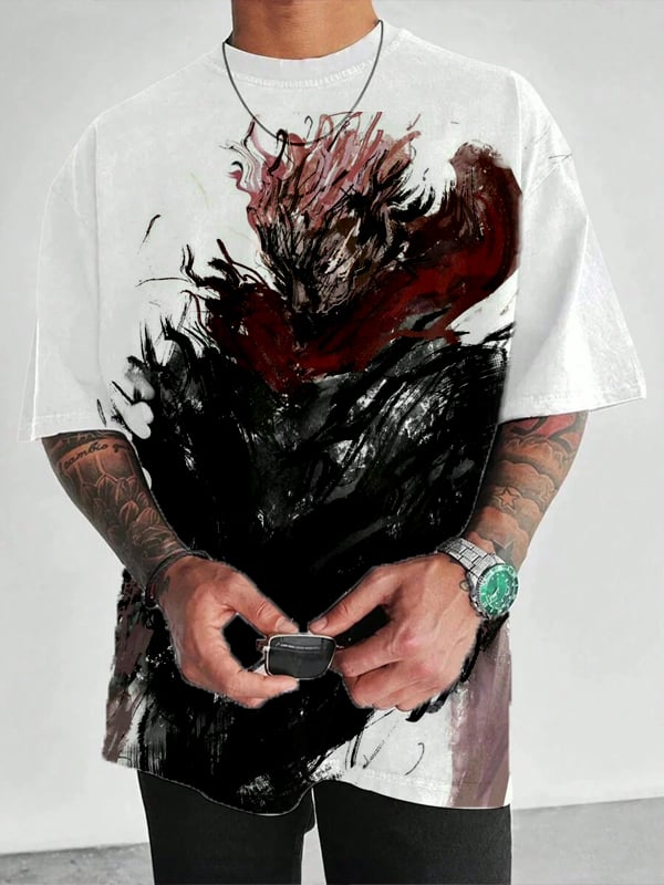 Men's Print Casual Short Sleeve T-Shirt