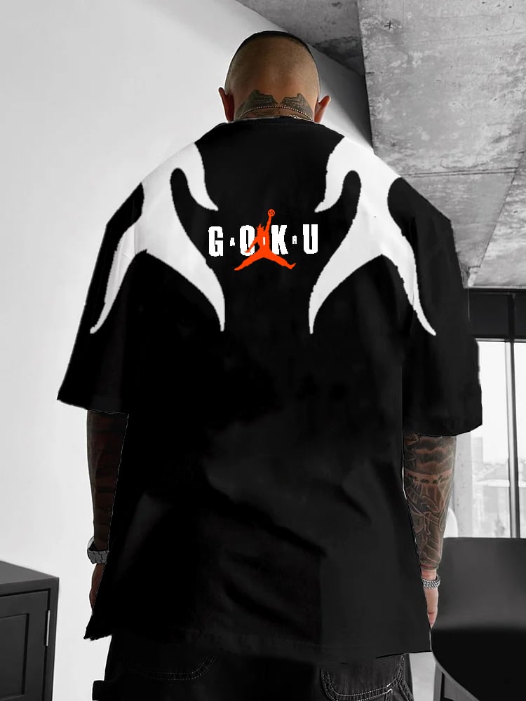 Fashion brand hip-hop   loose T-shirt