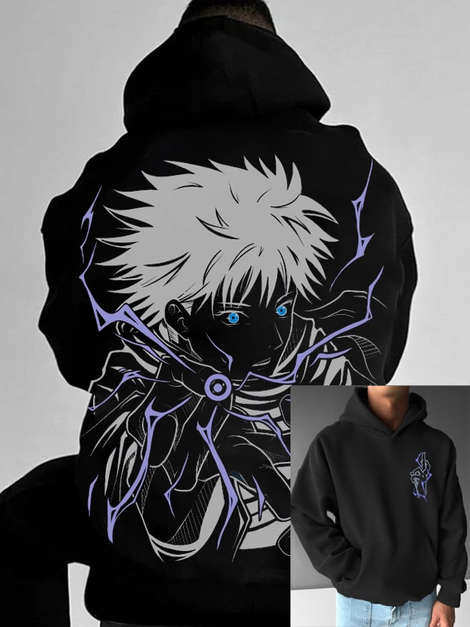 Men's Stylish Comic Print Hoodie