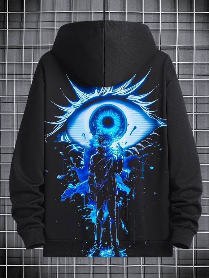 Men's Stylish Comic Print Hoodie