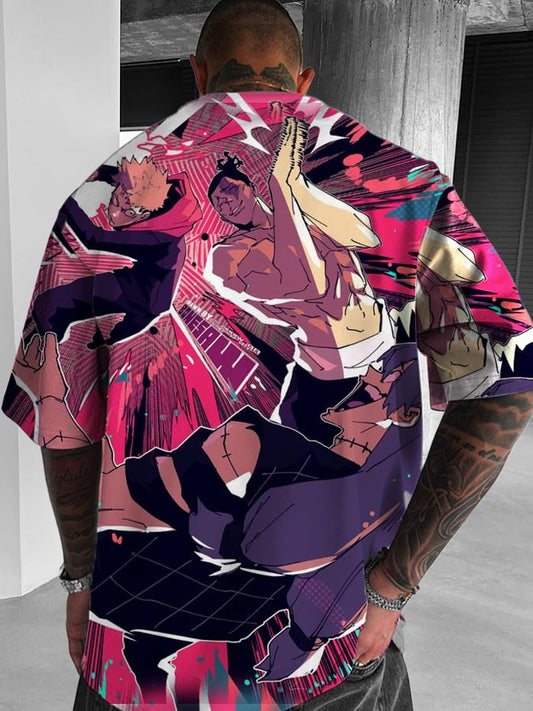 Men's Oversized Bleach   Short Sleeve T-Shirt