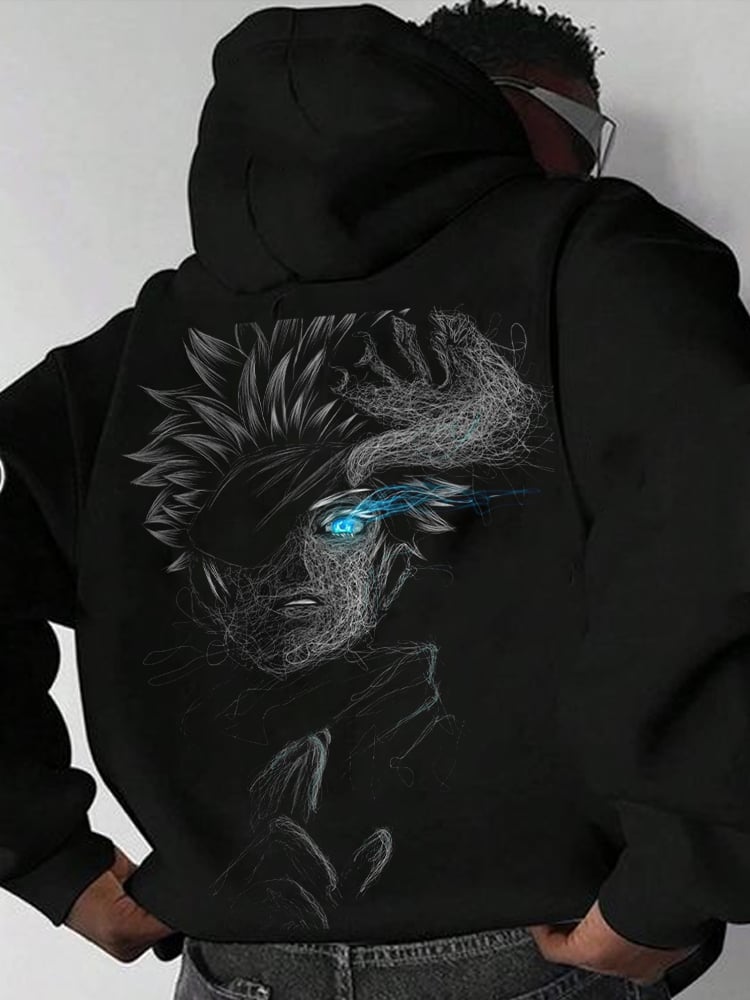 Men's Fashion Printed Casual Hoodie