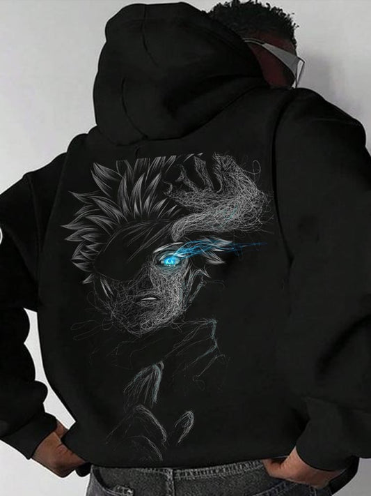 Men's Fashion Printed Casual Hoodie