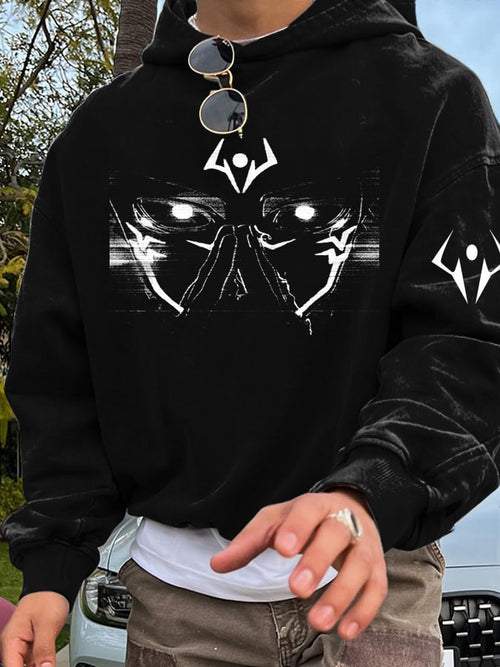 Men's Stylish Comic Print Hoodie