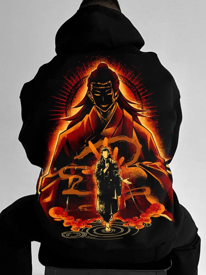 Men's Stylish Comic Print Hoodie