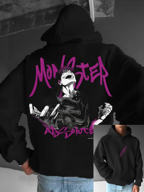 Men's Stylish Comic Print Hoodie