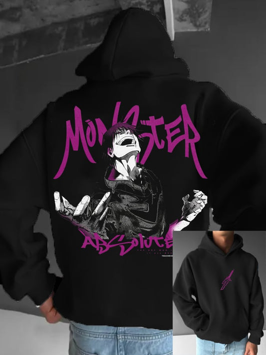 Men's Stylish Comic Print Hoodie