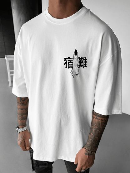 Men's Anime Print Casual Short Sleeve T-Shirt