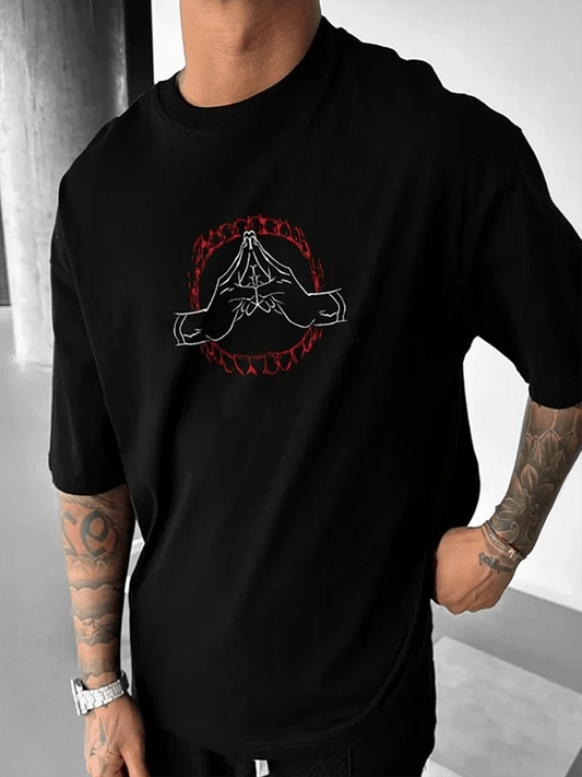 Men's  Print Casual Short Sleeve T-Shirt