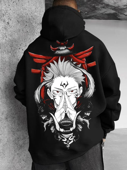 Men's Stylish Comic Print Hoodie