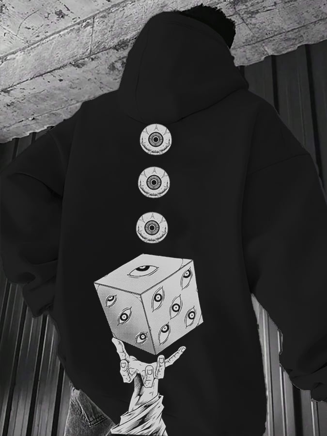 Men's Stylish Comic Print Hoodie