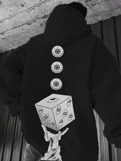 Men's Stylish Comic Print Hoodie