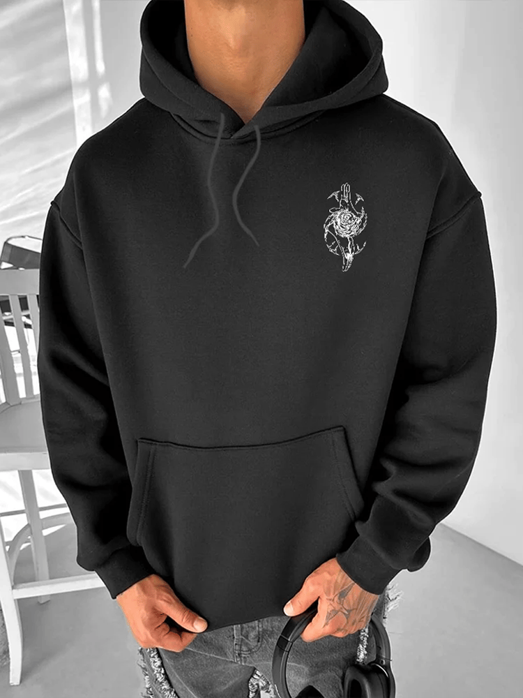Men's Fashion Printed Casual Hoodie