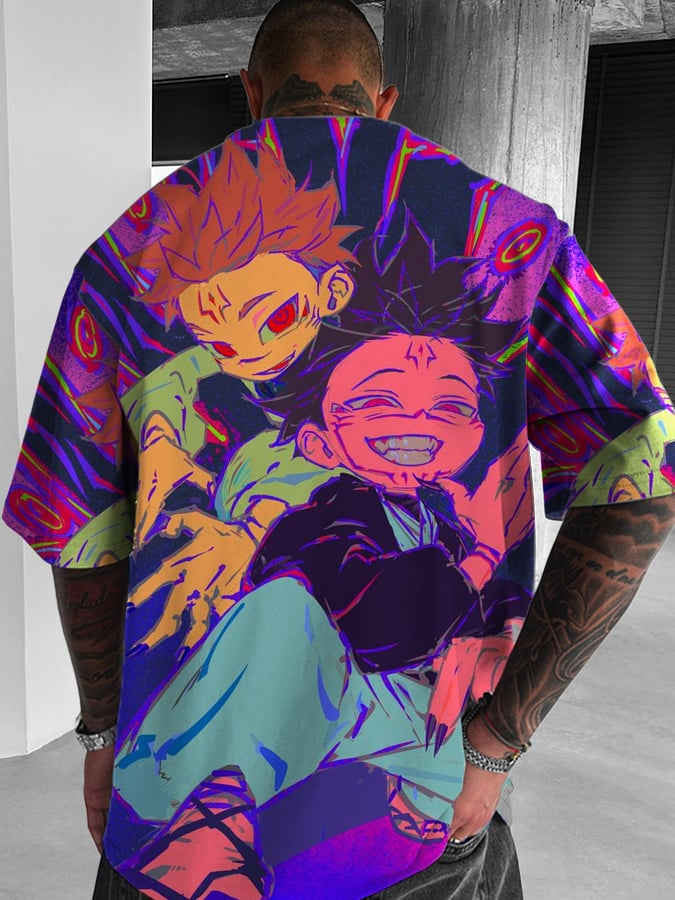 Men's Oversized Bleach   Short Sleeve T-Shirt