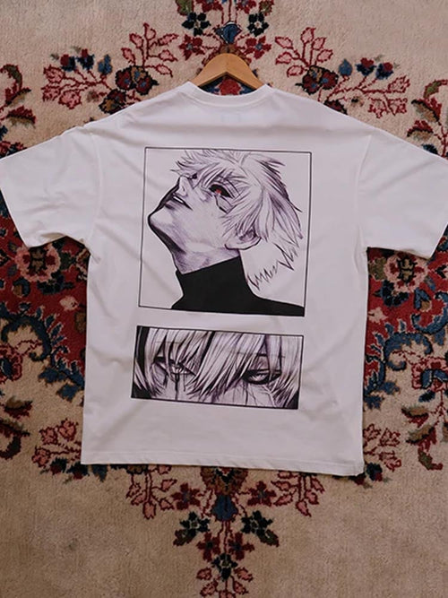 Men's Fashion  Printed Casual Short Sleeve T-Shirt