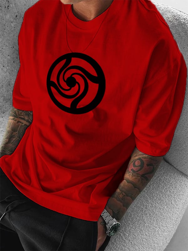 Men's   White Beard Crew Neck Short Sleeve T-Shirt