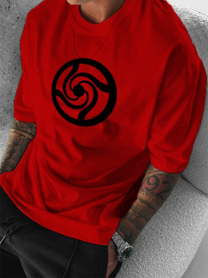 Men's   White Beard Crew Neck Short Sleeve T-Shirt