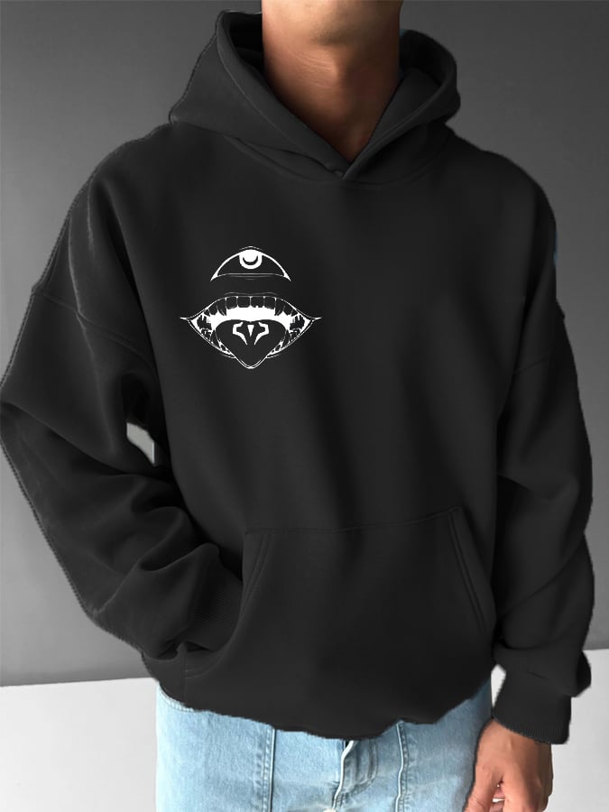 Men's Stylish Comic Print Hoodie