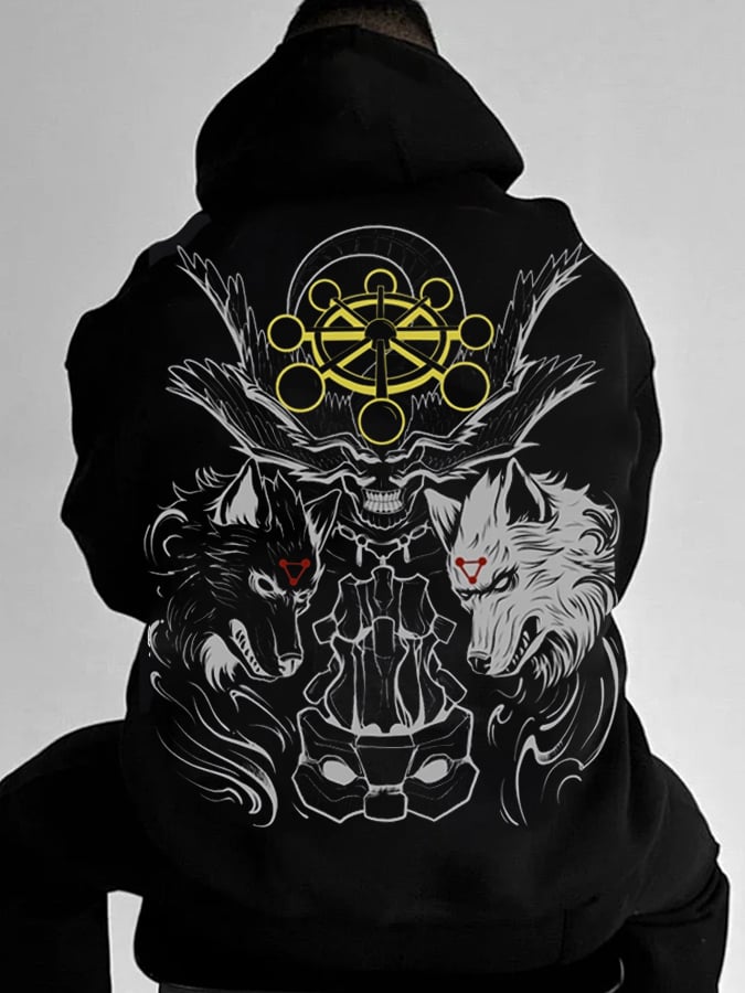 Men's Stylish Comic Print Hoodie
