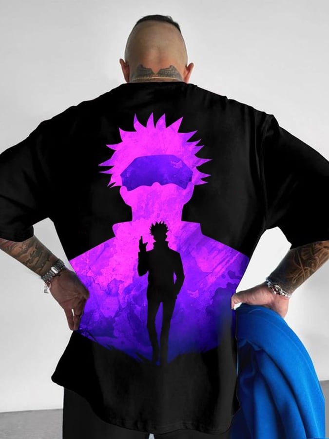 Men's Purple Man   Short Sleeve T-Shirt