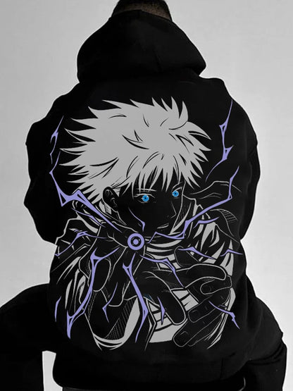 Men's Stylish Comic Print Hoodie