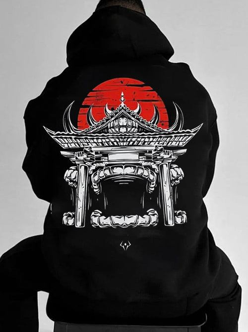 Men's Stylish Comic Print Hoodie
