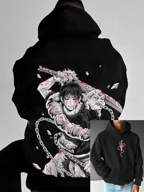 Men's Stylish Comic Print Hoodie