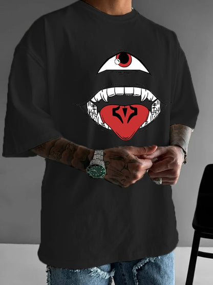 Men's Eye And Mouth   Short Sleeve T-Shirt