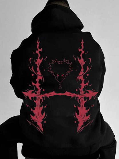 Men's Stylish Comic Print Hoodie