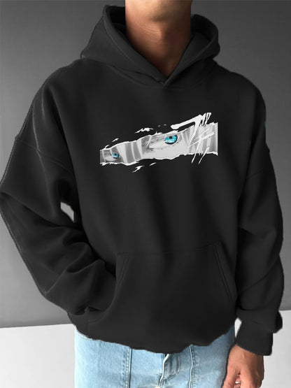 Men's Stylish Comic Print Hoodie
