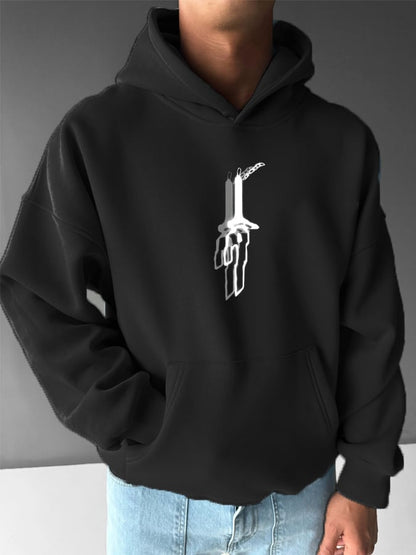 Men's Stylish Comic Print Hoodie