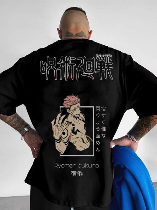 Men's Hip Hop Cotton Short Sleeve T-Shirt