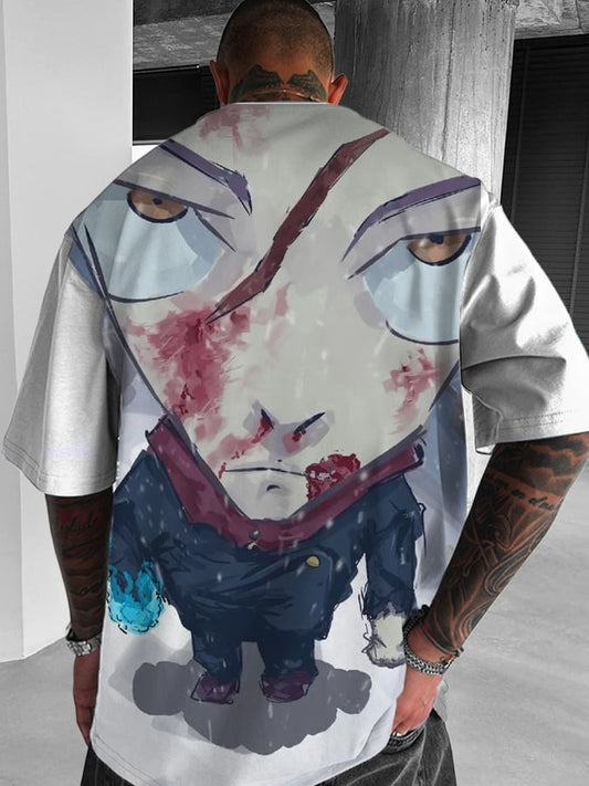 Men's Oversized Bleach   Short Sleeve T-Shirt