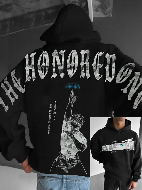 Men's Stylish Comic Print Hoodie