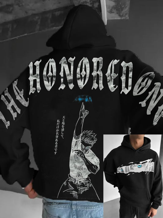 Men's Stylish Comic Print Hoodie