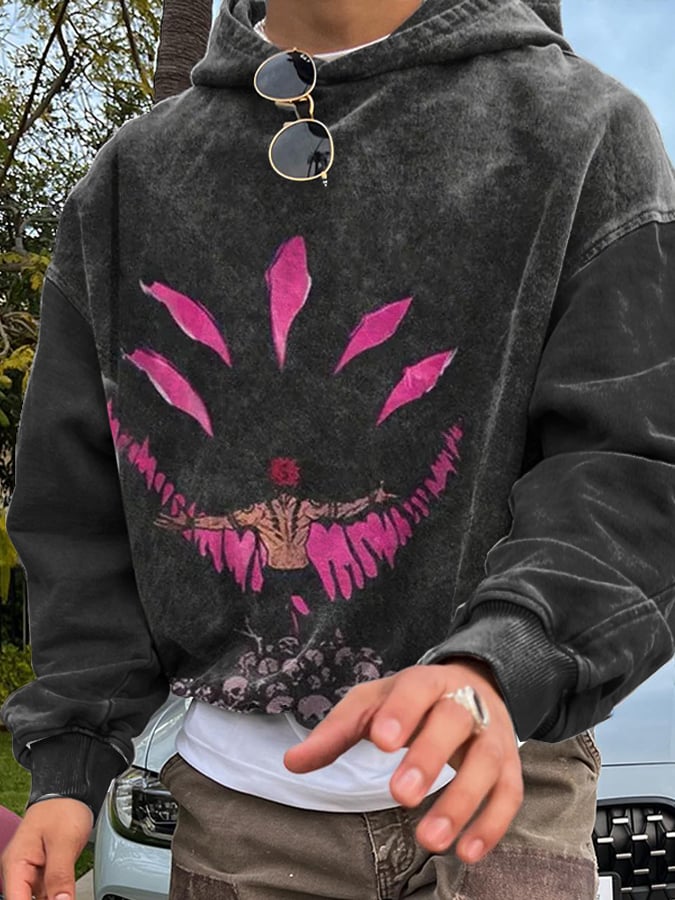 Men's Stylish Comic Print Hoodie