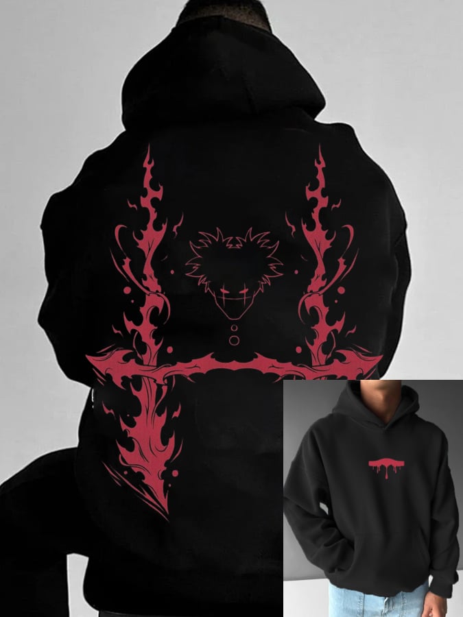 Men's Stylish Comic Print Hoodie