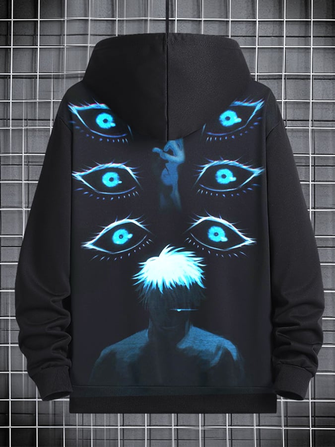 Men's Stylish Comic Print Hoodie