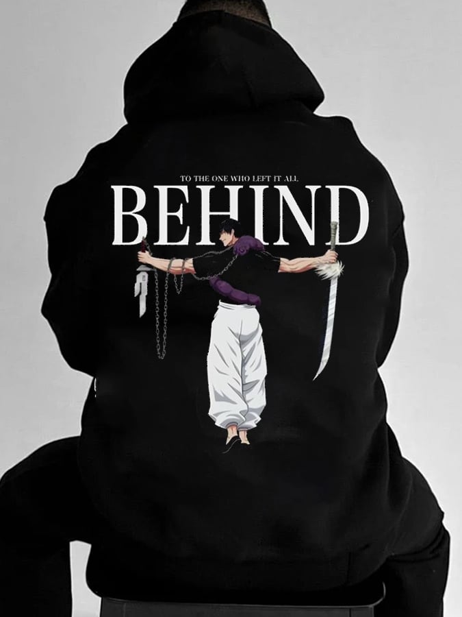 Men's Stylish Comic Print Hoodie