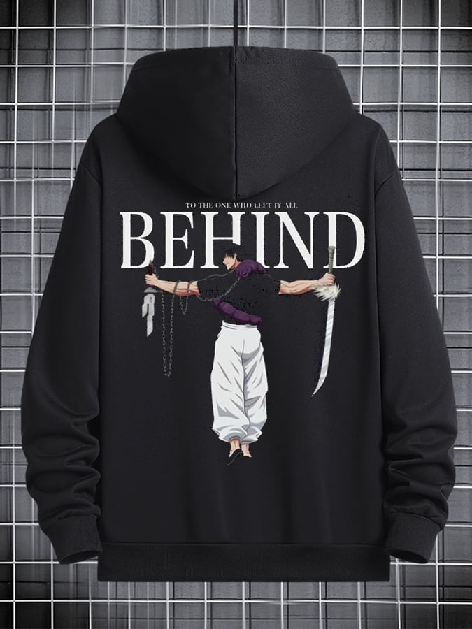 Men's Stylish Comic Print Hoodie