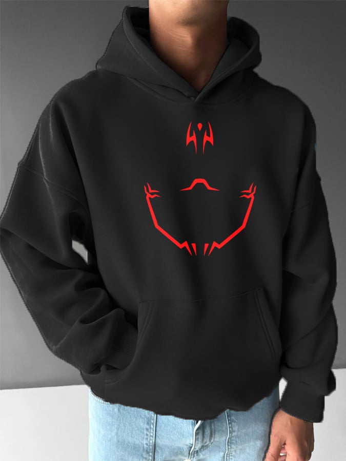 Men's Stylish Comic Print Hoodie