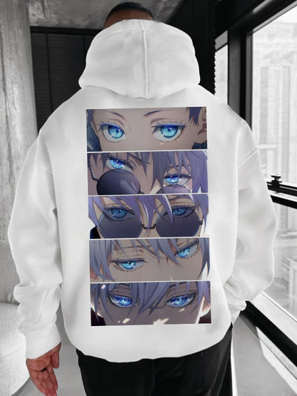 Men's Stylish Comic Print Hoodie