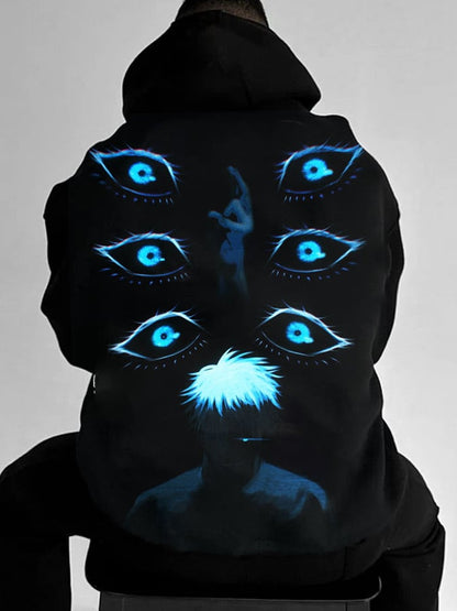Men's Stylish Comic Print Hoodie