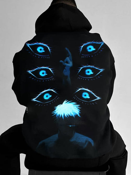 Men's Stylish Comic Print Hoodie