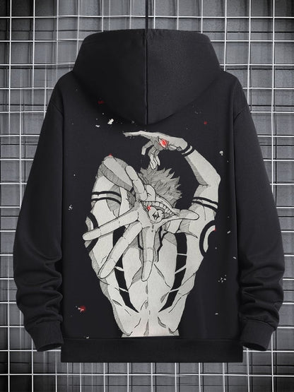 Men's Stylish Comic Print Hoodie