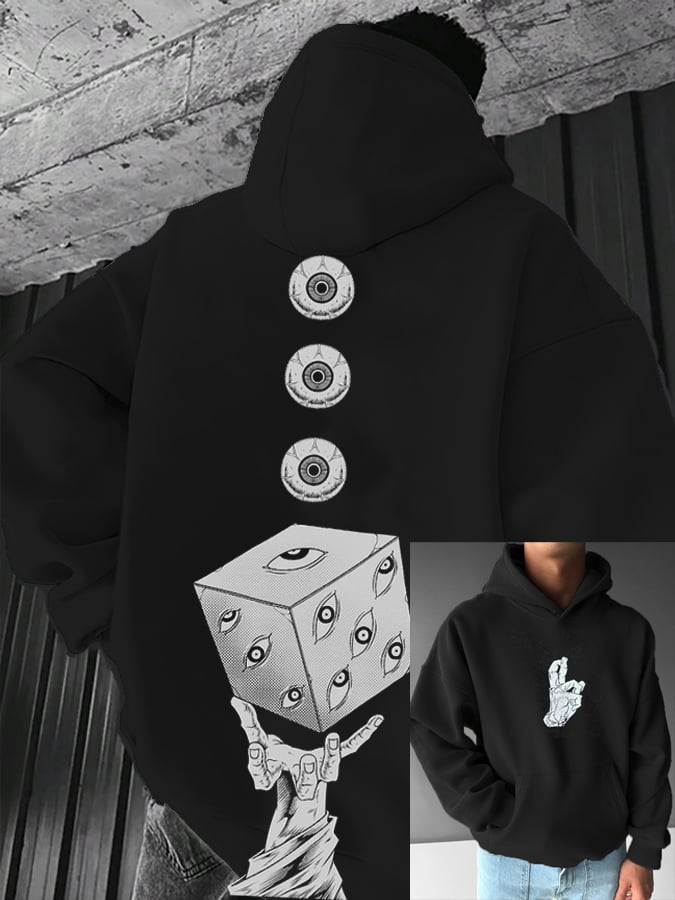 Men's Stylish Comic Print Hoodie