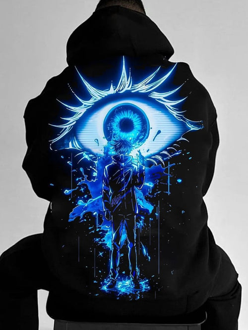 Men's Stylish Comic Print Hoodie